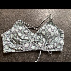 Jessica Simpson snake print bikini top